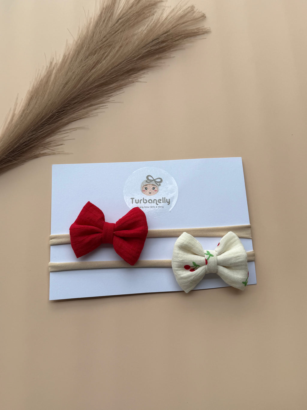 Sweet Duo Baby Bow Set