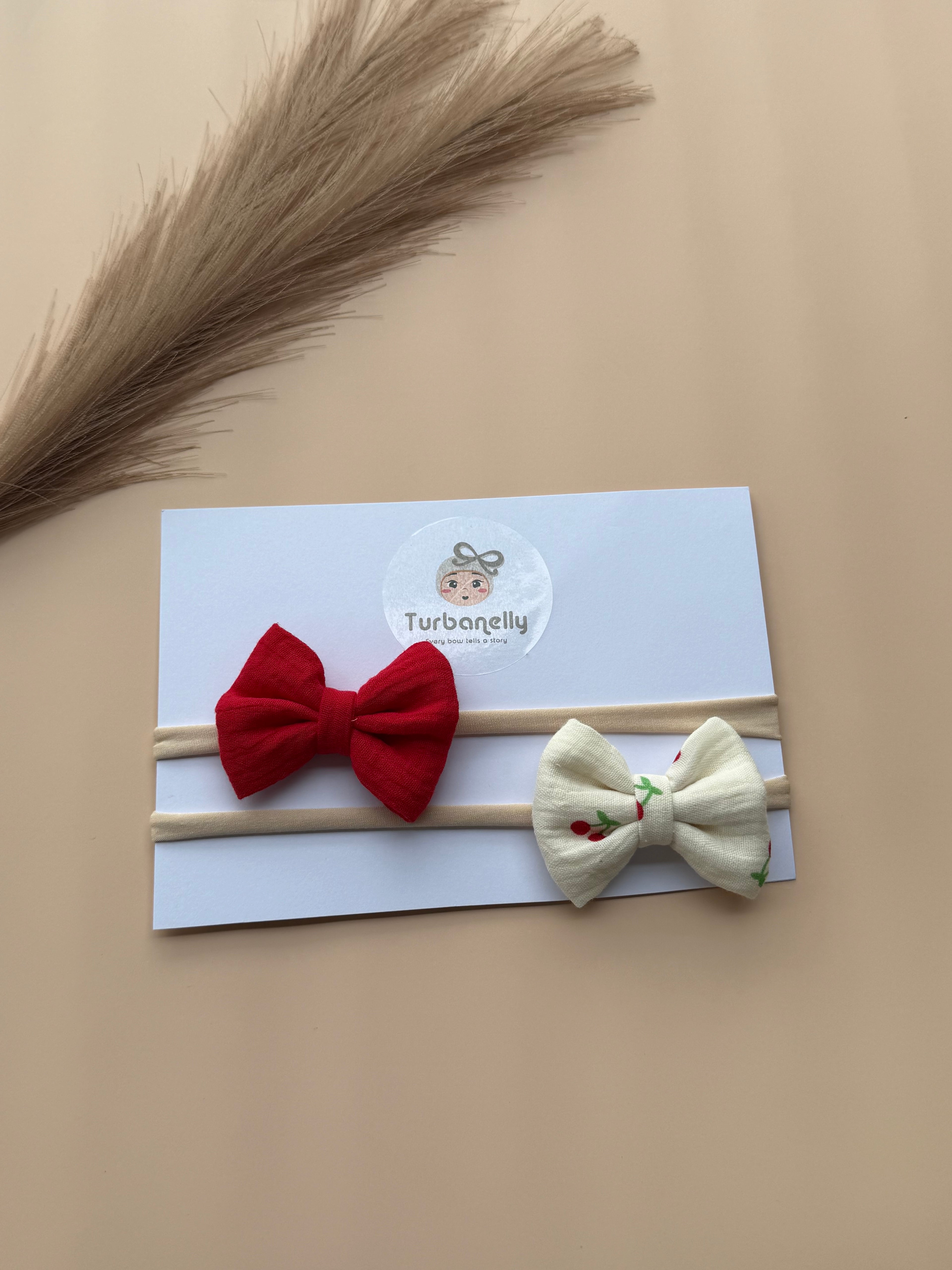 Sweet Duo Baby Bow Set