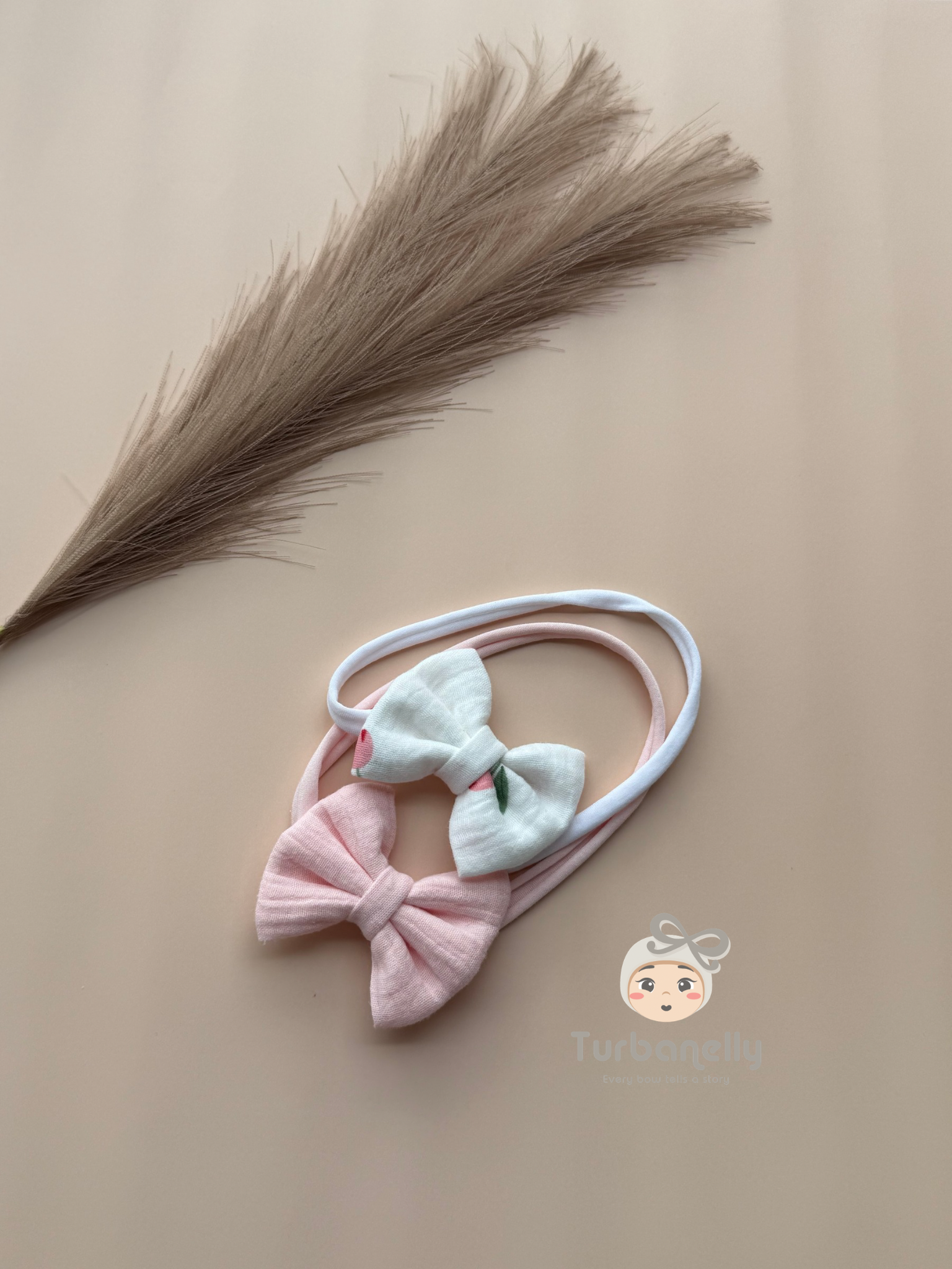 Blossom & Blush Baby Bow Set