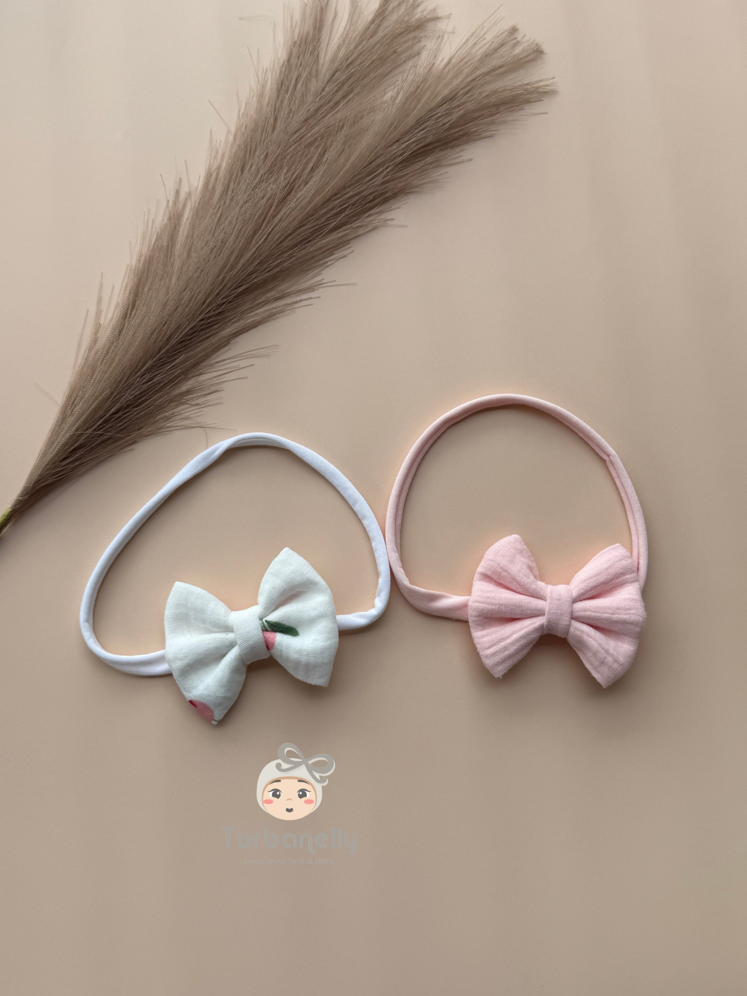 Blossom & Blush Baby Bow Set