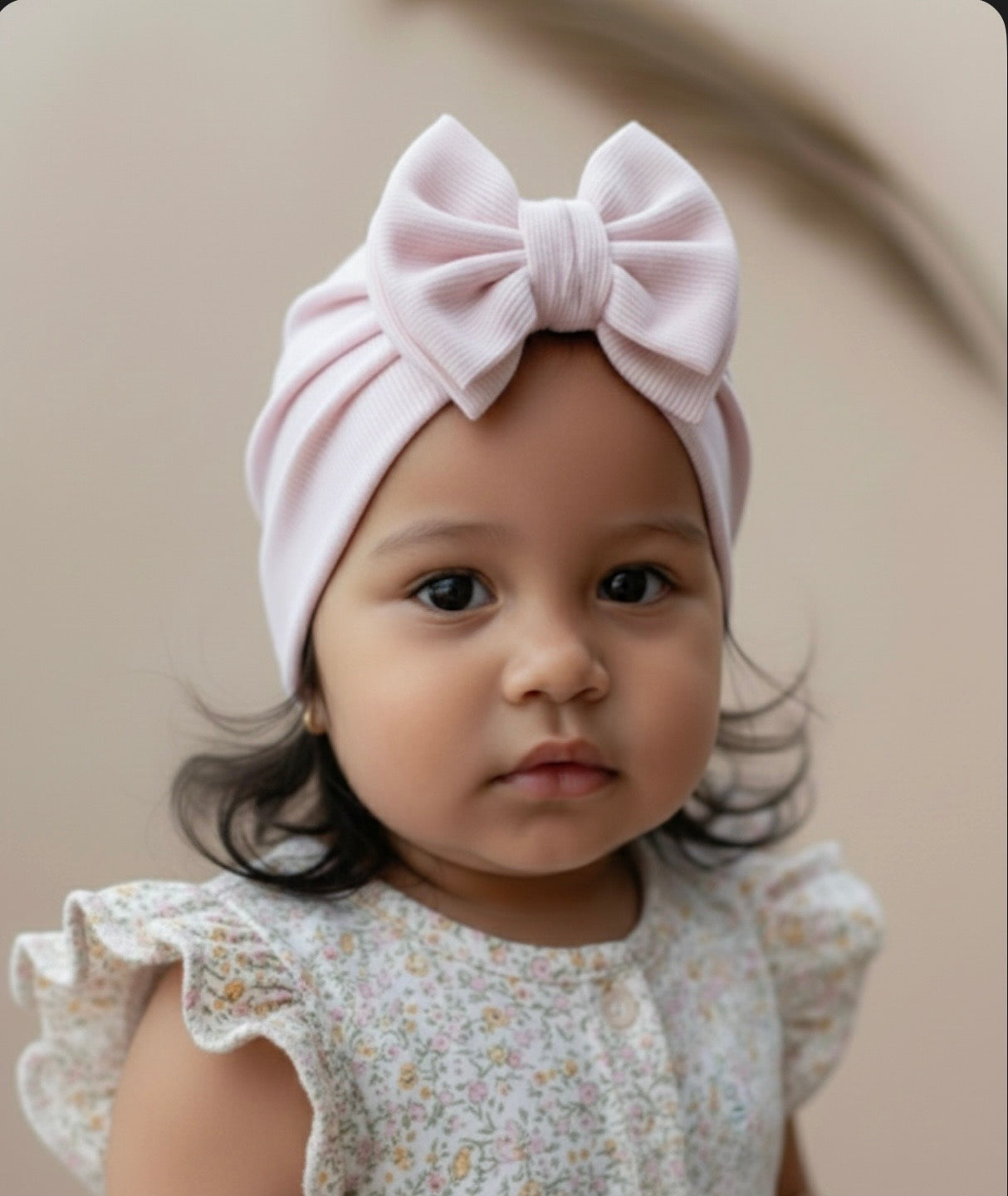 Pink Double Bow Turban